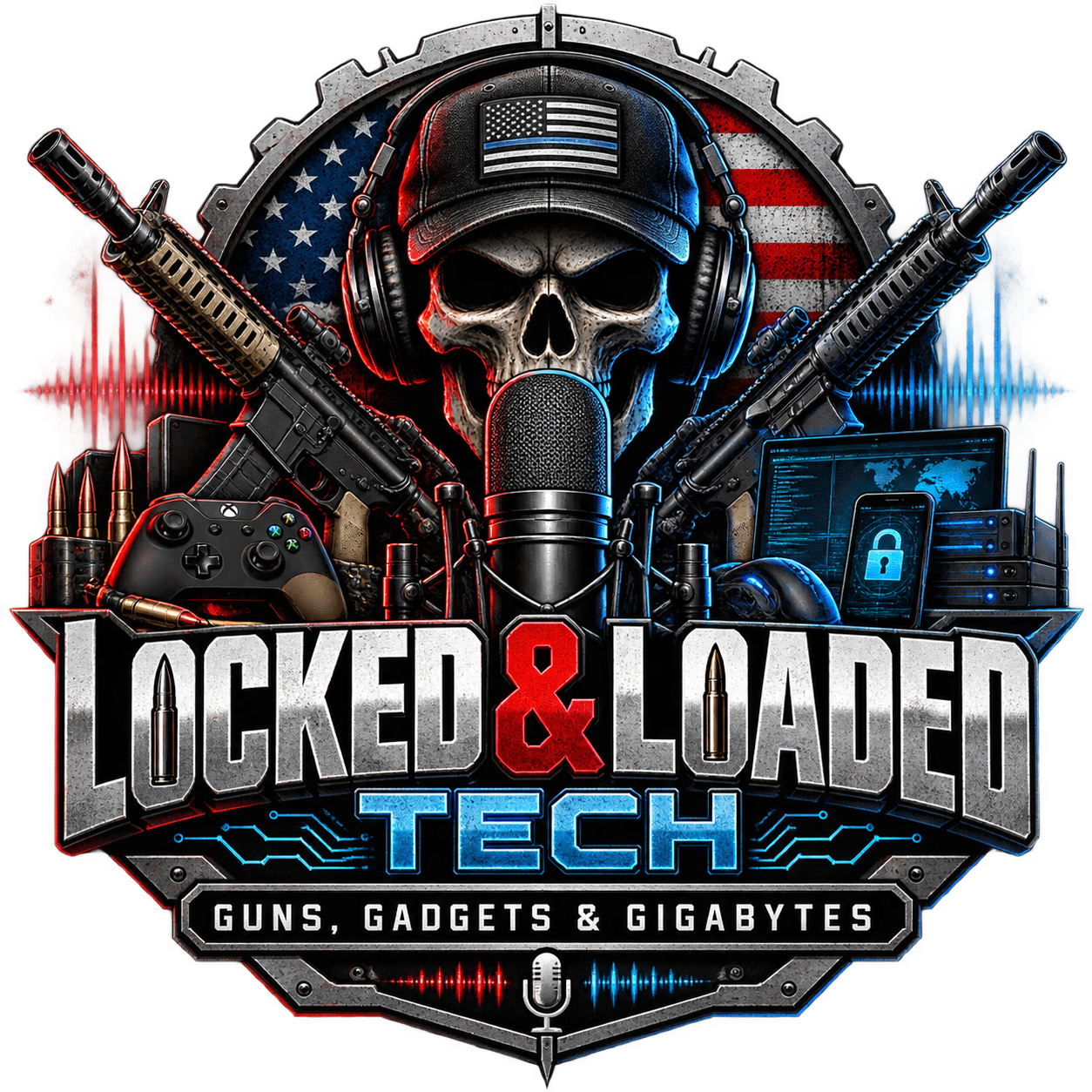 Locked & Loaded Tech podcast logo